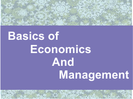  Basics of economics and management Previous Question Papers