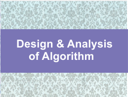  Design-and-analysis-of-algorithm Previous Question Papers