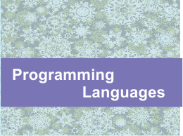 Programming-Languages Previous Question Papers