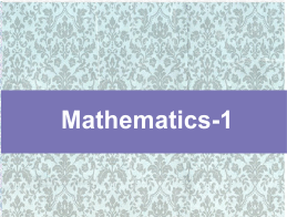 mathematics-1 Previous Question Papers