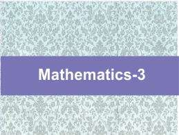 mathematics-3 Previous Question Papers