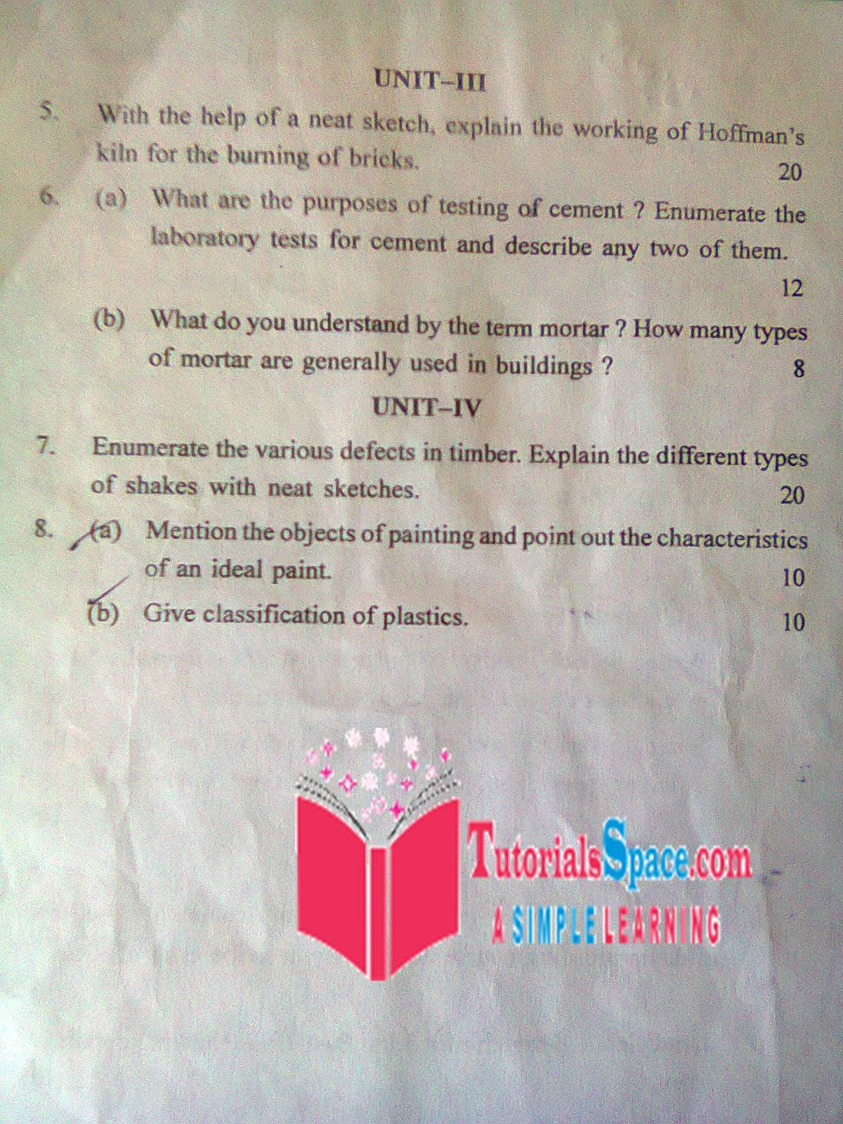  Download 2011 Building Construction Materials And Drawing Question Paper