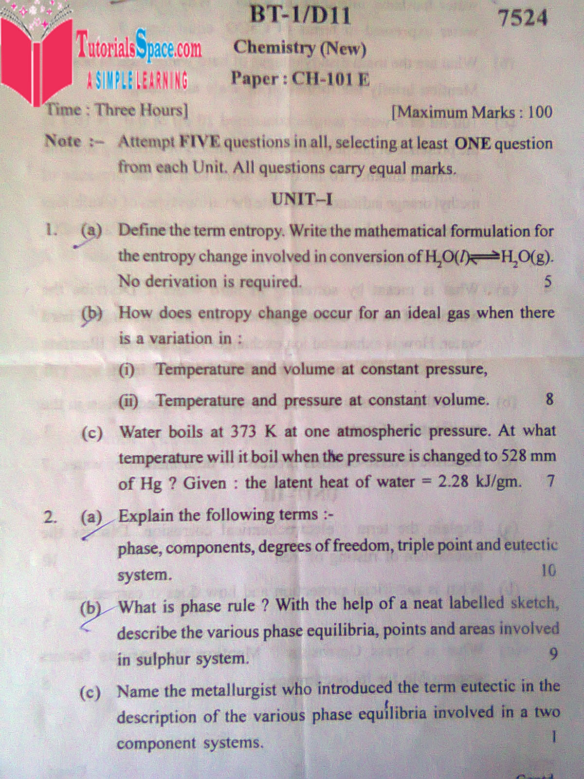  Download 2011 Chemistry Question Paper