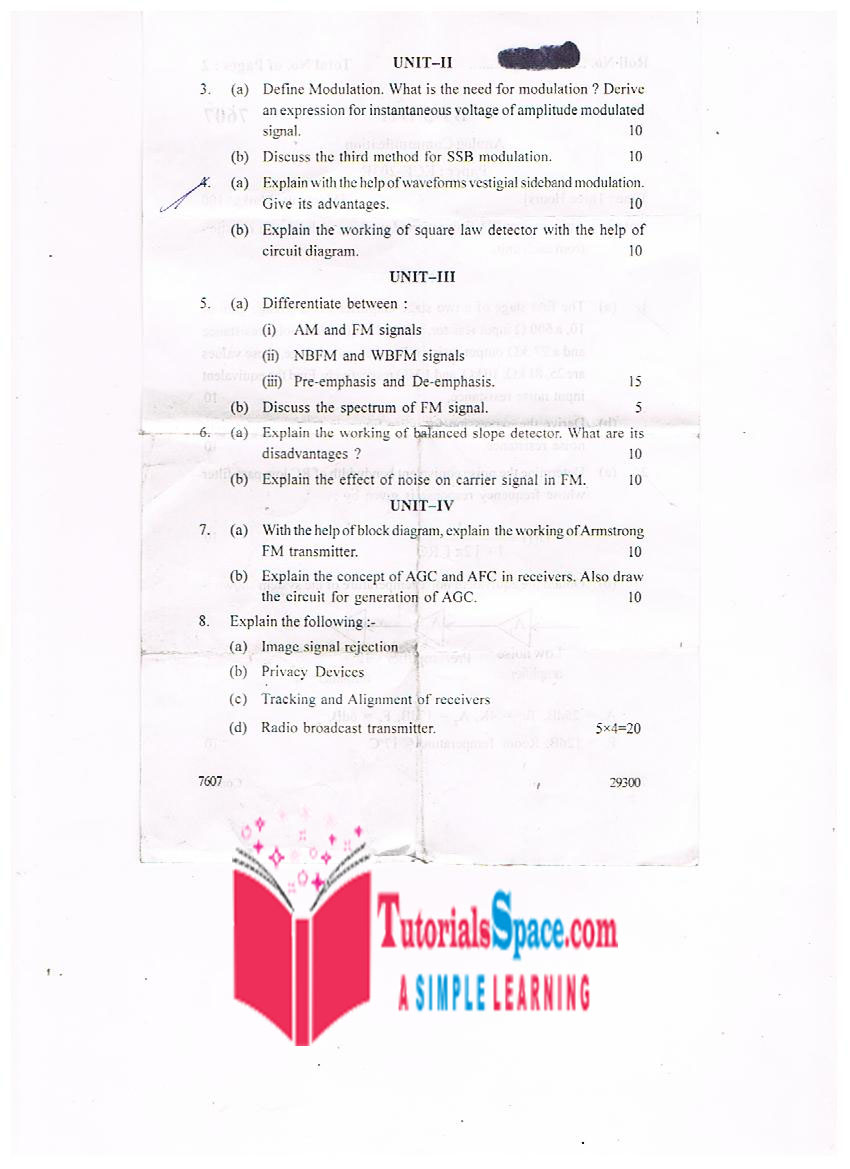 Download 2011 Analog Communication Question Paper*