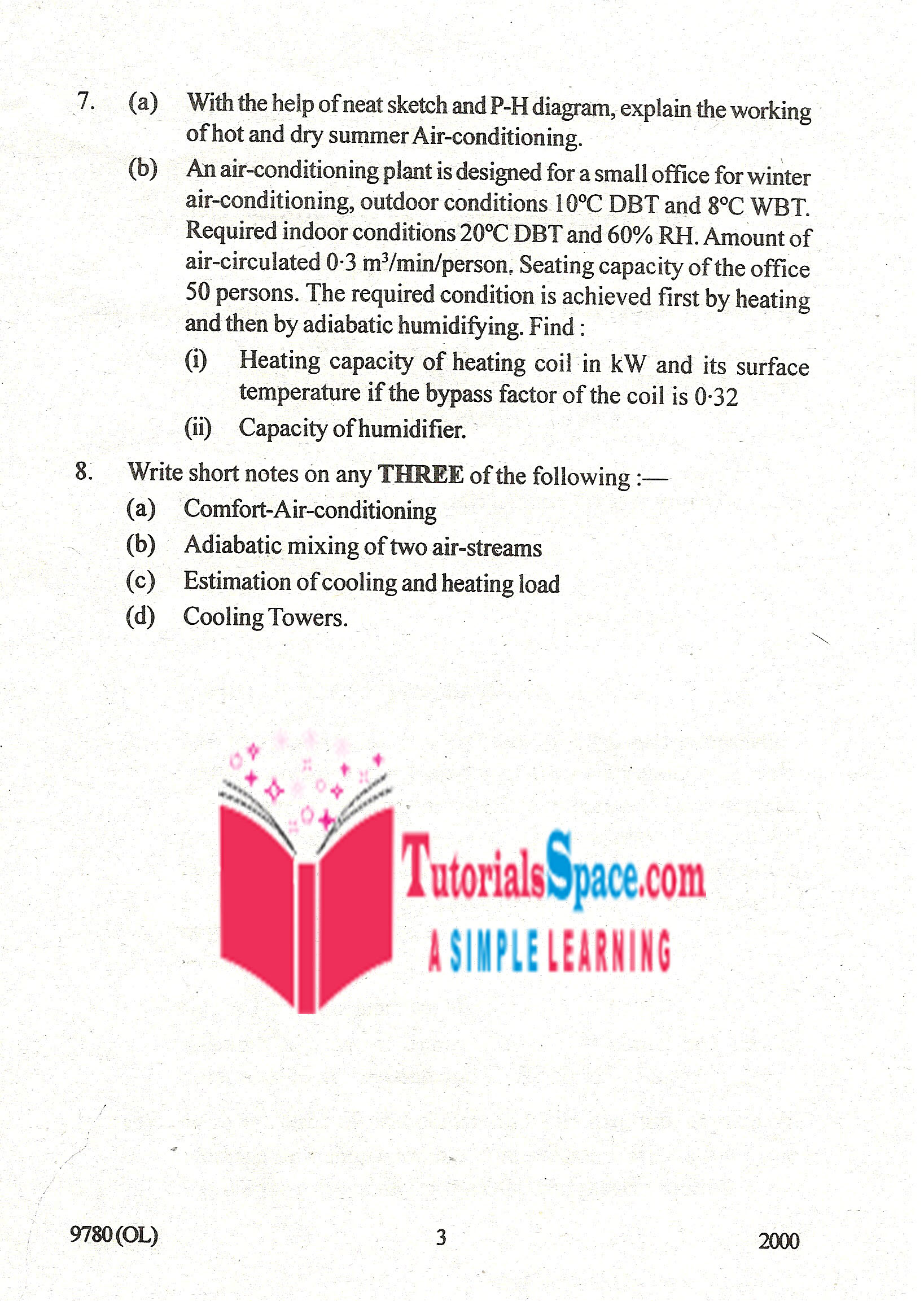 2009 Refrigeration And Air Conditioning Question Paper